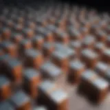 Detailed view of paper capacitor layers
