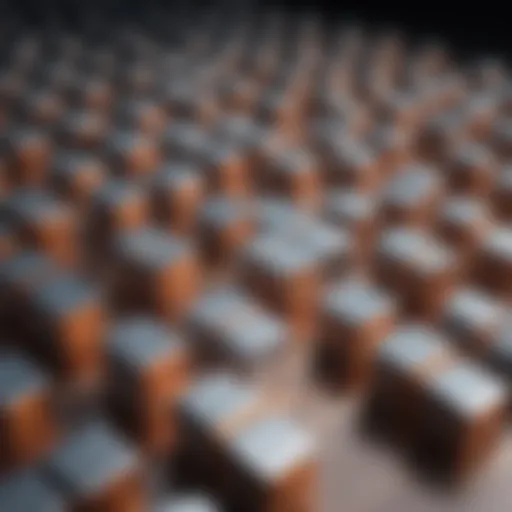 Detailed view of paper capacitor layers
