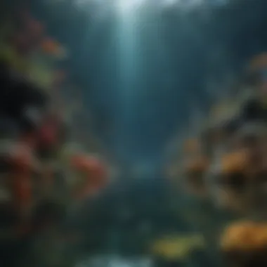 Natural Habitats of Marine Fish A serene underwater scene showcasing fish in their natural habitat