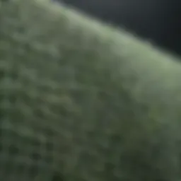 Detailed view of aphid netting material showcasing its mesh structure and durability