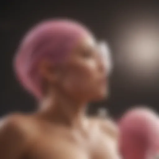 Illustration depicting the impact of early detection on breast cancer survival rates