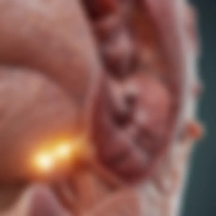 Illustration of advanced liver cancer treatment options including surgery and targeted therapy