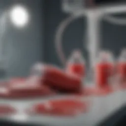Blood donation setup