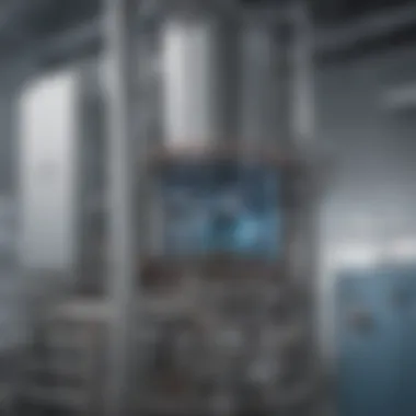 Chilled Water Evaporator Design Illustration of a chilled water evaporator design showcasing its key components and layout.