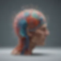 Illustration depicting neurobiological aspects of ADHD