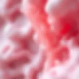 Microscopic view of collagen fibers in dermal tissue