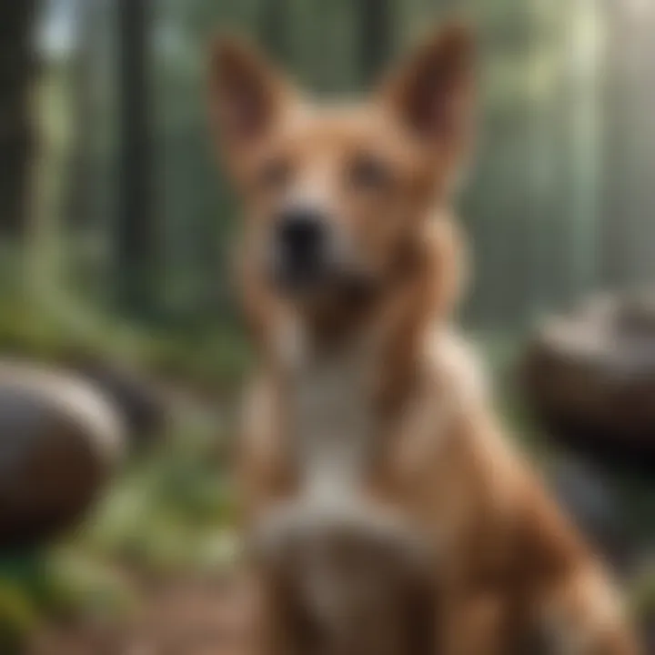 Diverse dog breeds in their natural habitats