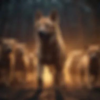 A timeline illustrating the evolution of dogs