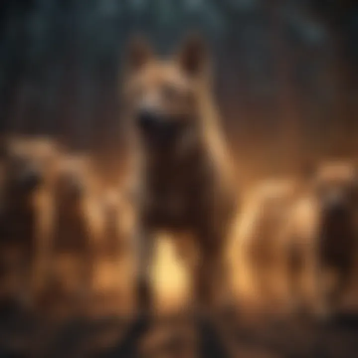 A timeline illustrating the evolution of dogs