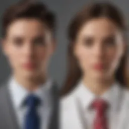 A symbolic representation of gender norms in society.