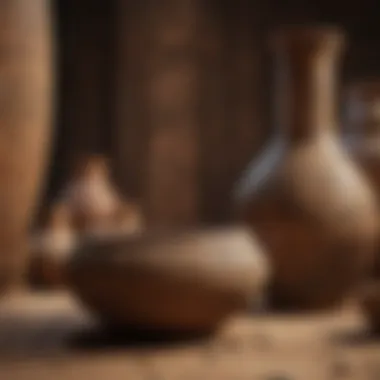 Archaeological Discoveries of Egyptian Pottery Archaeological findings of ancient Egyptian pots illustrating craftsmanship.