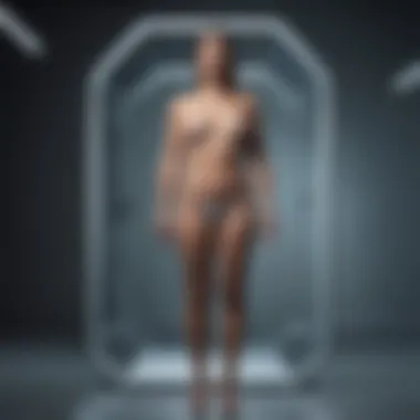 Future Directions in Body Composition Analysis Technologies Futuristic depiction of advancements in body composition analysis
