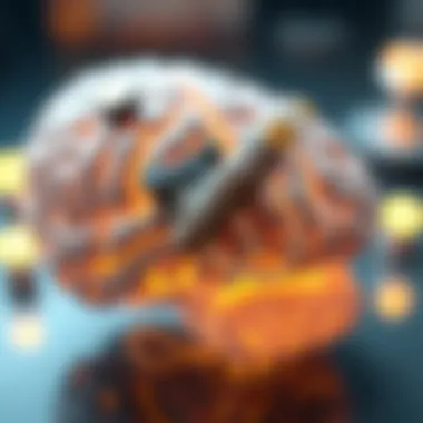 Advanced Brain Probe Technology Advanced brain probe technology with intricate circuitry