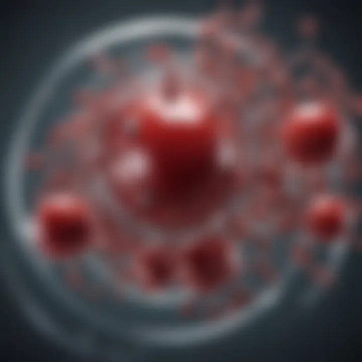 Diagram illustrating how hemoglobin functions in oxygen transport