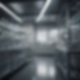 Futuristic lab environment showcasing advanced pharmaceutical technologies
