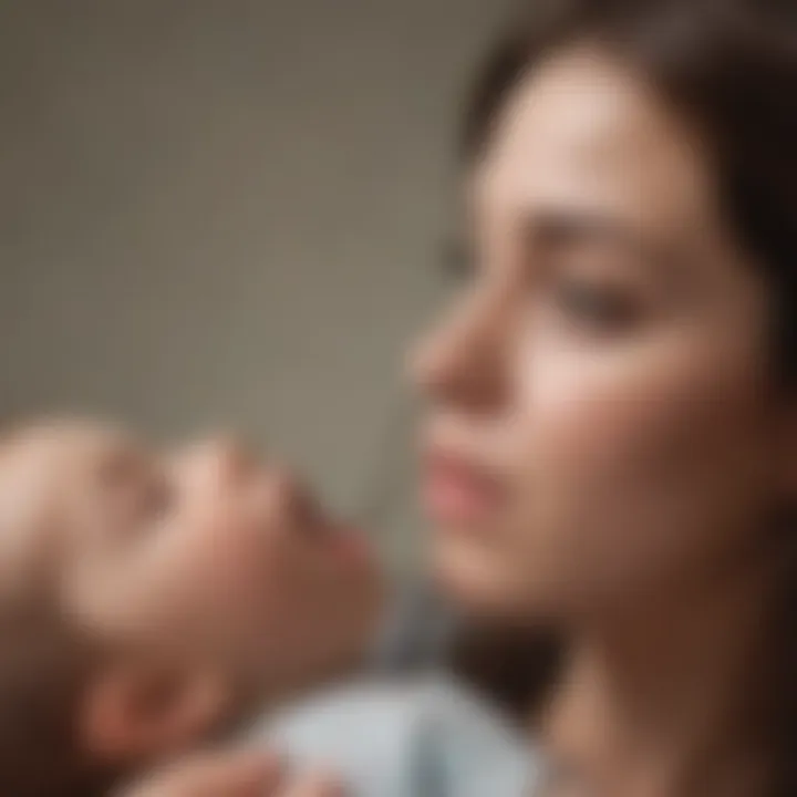 Visual representation of early intervention strategies for postnatal depression.