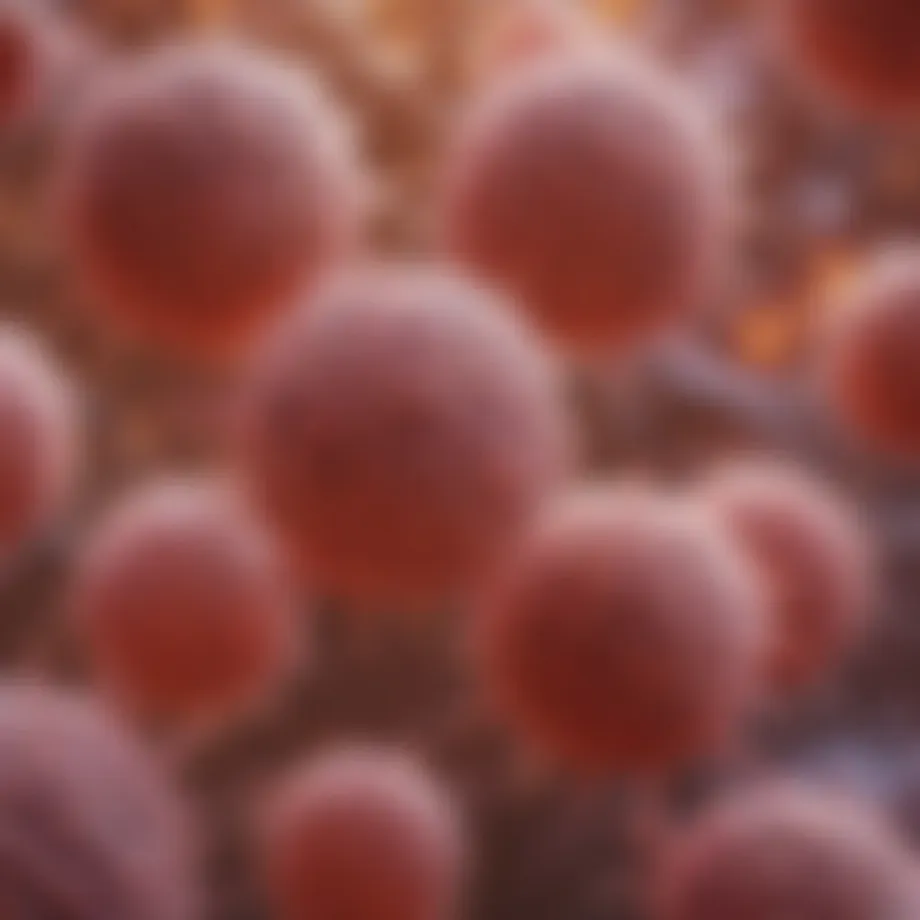 Microscopic view of rare bladder cancer cells