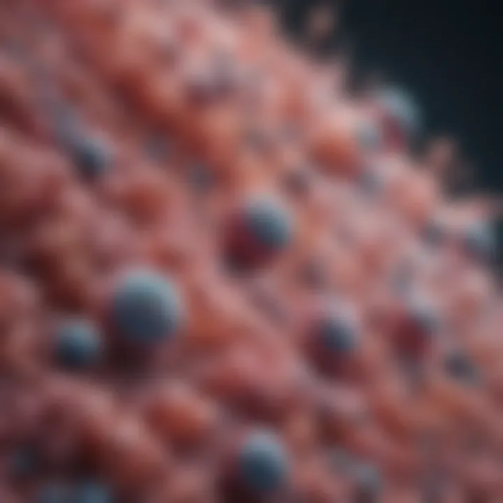 Microscopic view of probiotic bacteria