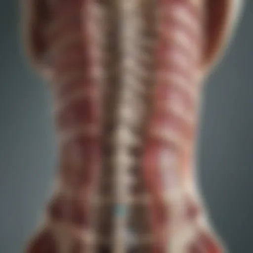 A detailed anatomical illustration of the spinal column highlighting the location of haemangiomas.