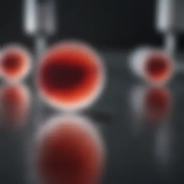 Laboratory analysis showcasing blood smear preparation techniques