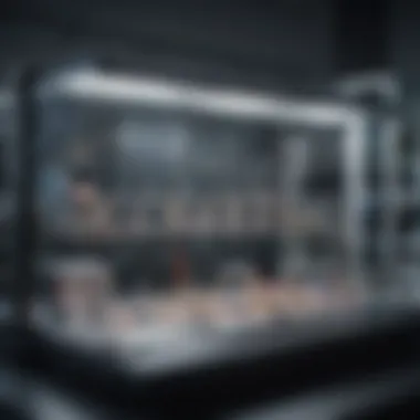 Innovative Genome Sequencing Technology A high-tech genome sequencer in a laboratory setting.
