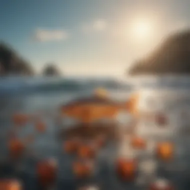 The Source of Omega-3 Fatty Acids A serene ocean view highlighting the source of fish oil.