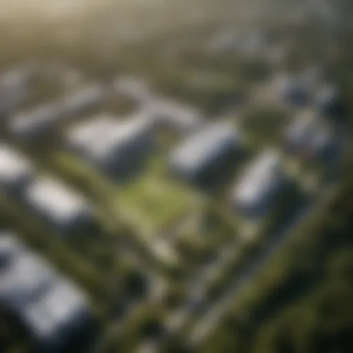 Aerial view of the University of São Paulo campus showcasing its stunning architecture and green spaces