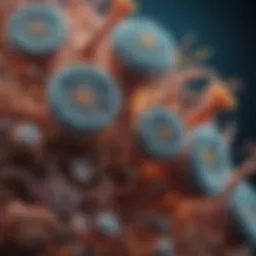 Microscopic view of diverse microorganisms