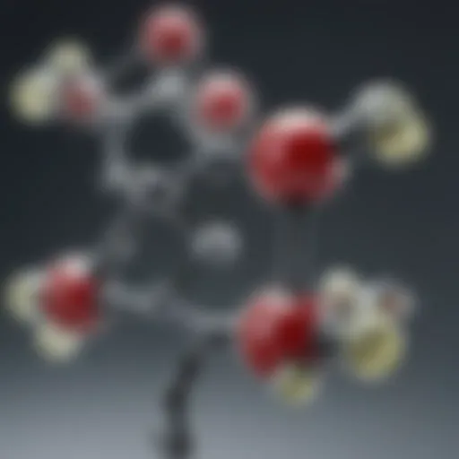 Chemical structure of folinic acid illustrating its unique components