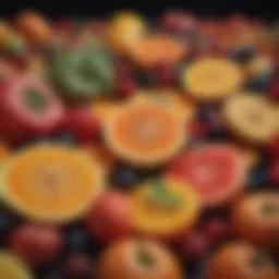 A vibrant assortment of anti-inflammatory fruits and vegetables