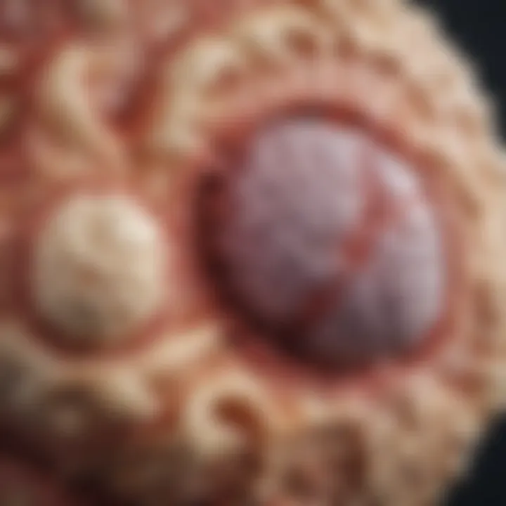 Illustration of ganglioglioma tumor structure