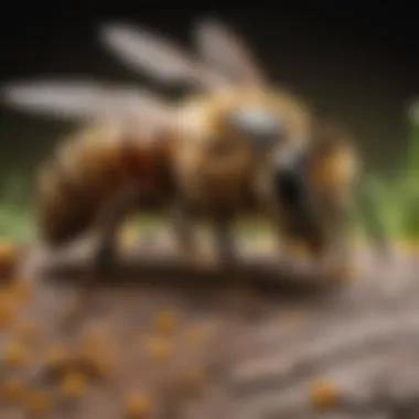 Integrated Pest Management Techniques A diagram showcasing integrated pest management techniques tailored for honeybee health