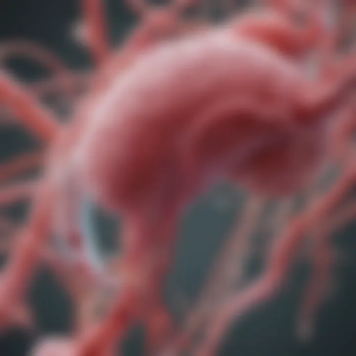 Conceptual diagram of probiotics interacting with urinary tract flora
