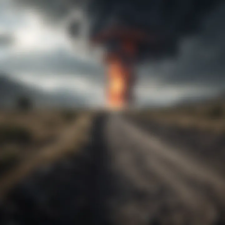 Infographic illustrating the impact of carbon emissions on climate change.