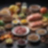 Visual representation of ketogenic diet components