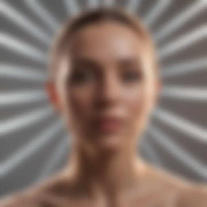 Research data presentation on light therapy effectiveness