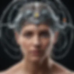 Diagram illustrating the mechanism of magnetic neural stimulation