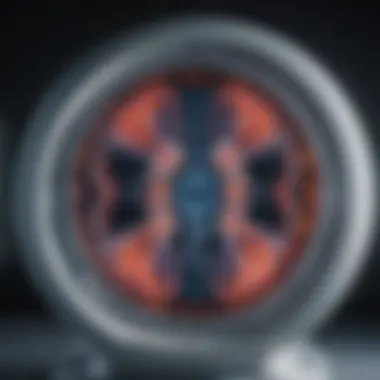 MRI Scan Technology in Cancer Detection Illustration of MRI scan technology