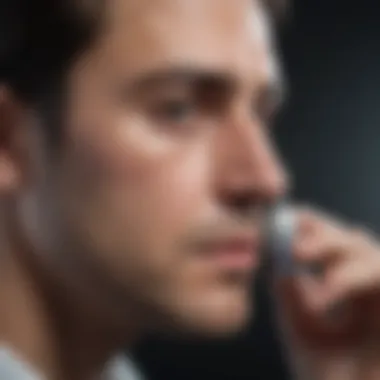 Research Analysis of Test Results Researcher analyzing results from pre-bronchodilator tests