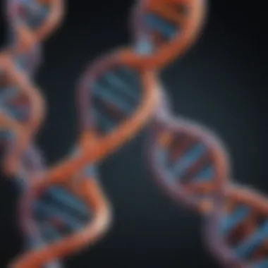 A close-up of a DNA double helix structure illustrating advancements in genetics.