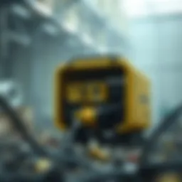 Innovative design of a self-contained generator showcasing its compactness