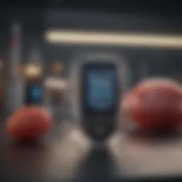 Innovative glucose monitoring device showcasing technology