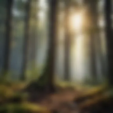 The Importance of Reforestation in Climate Action A vibrant forest showcasing the benefits of reforestation