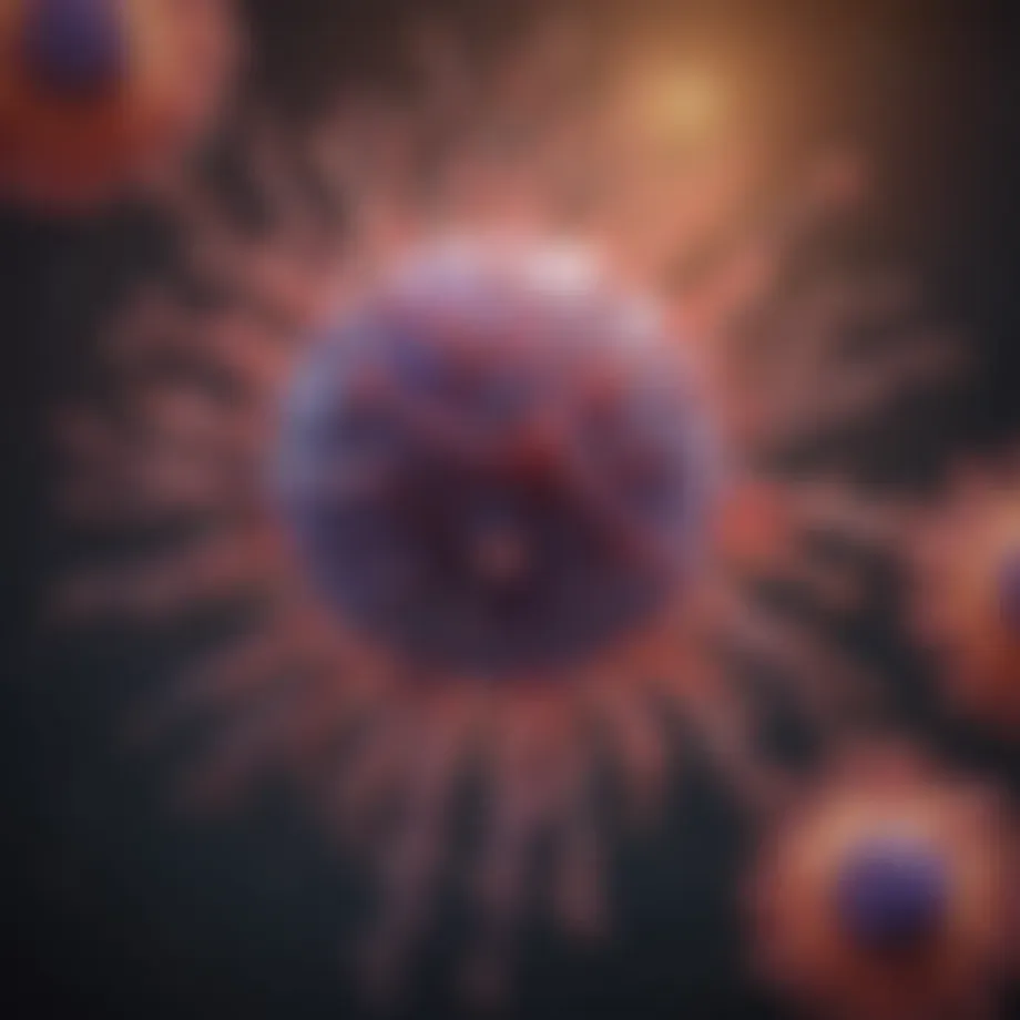 Illustration of T cell receptor structure and function in cancer therapy