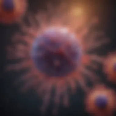 T Cell Receptor Dynamics in Oncology Illustration of T cell receptor structure and function in cancer therapy