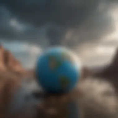Economic Implications of Climate Change Infographic showing economic losses due to climate change