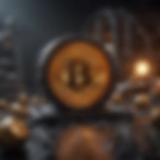 An illustration depicting the intense energy consumption of cryptocurrency mining