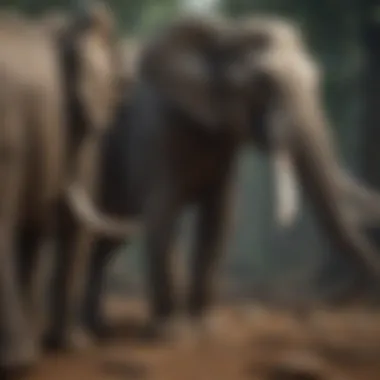 The Roots of Elephant Evolution Illustration of ancient elephant ancestors