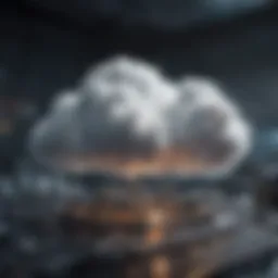 Conceptual representation of cloud computing architecture