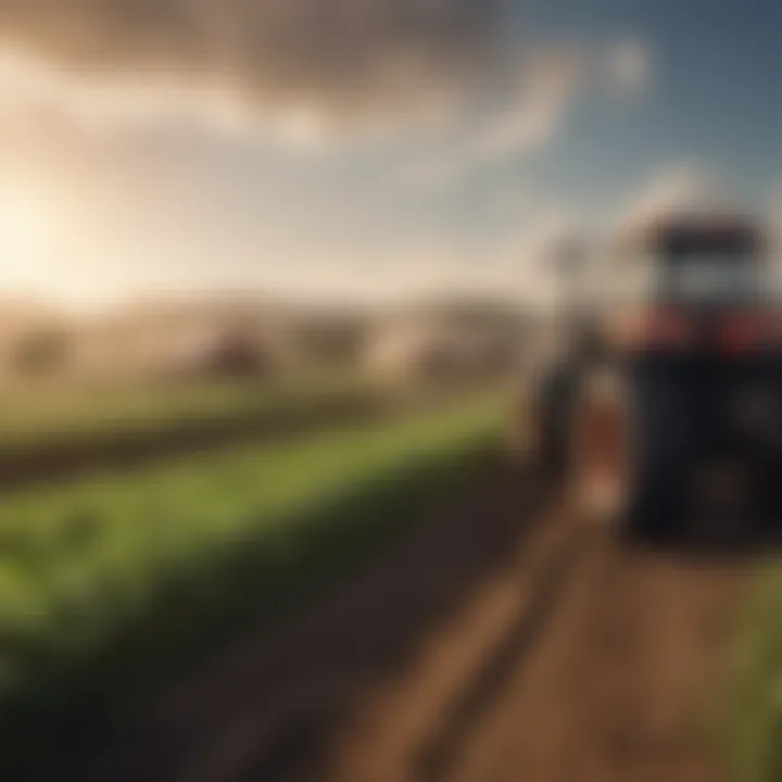 Sustainable farming practices enhancing environmental health.